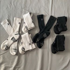Bundle of Black and White Under Armour Socks